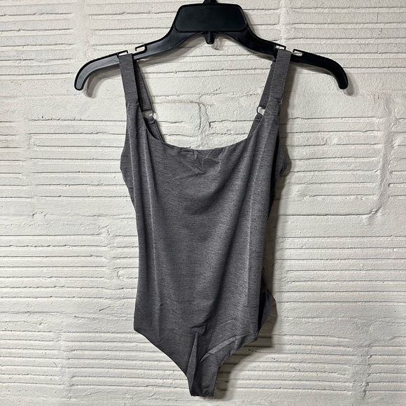 Balance Athletica Tops - NWT Vitality Essence Bodysuit Concrete Heather Size S Light Compression